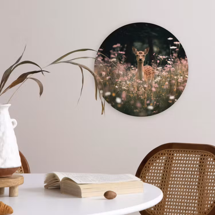 Muurcirkel - Hert - Wilde bloemen - Bos — 4