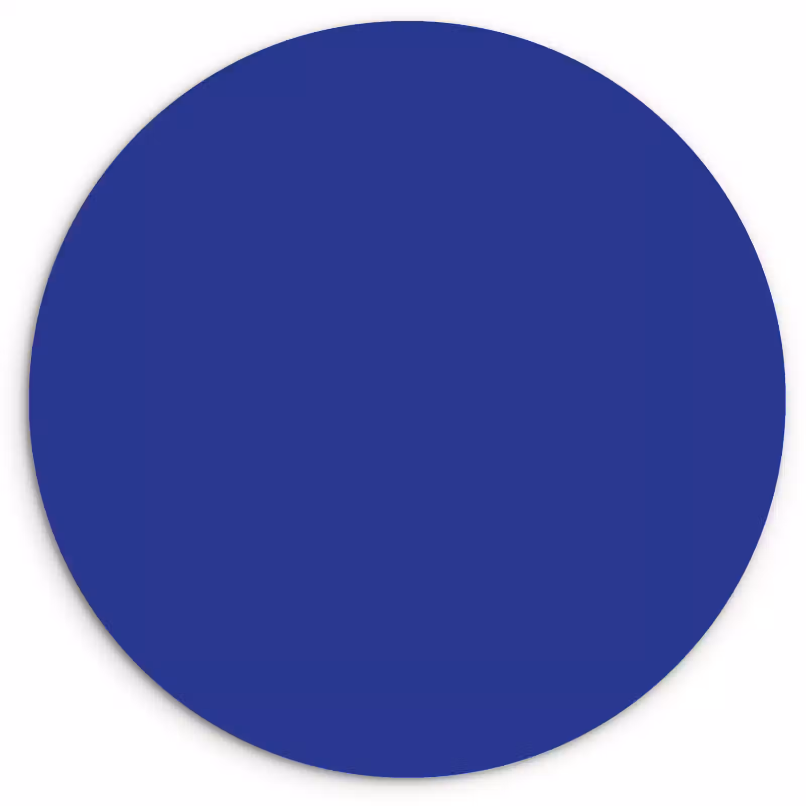 Muurcirkel - Blauw - Effen kleur - Donkerblauw — 1