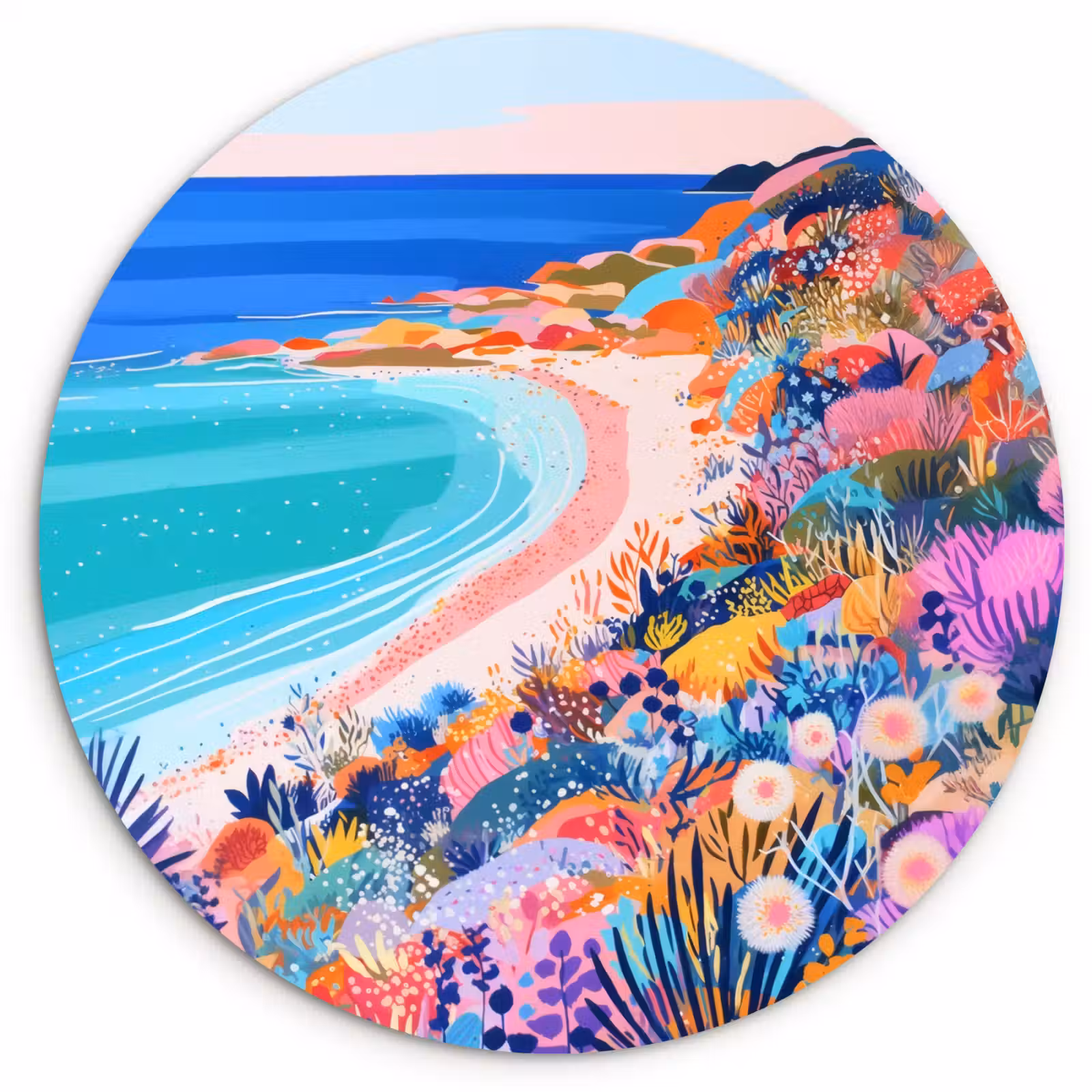 Muurcirkel - Bloemenweide - Zee - Zomers — 1