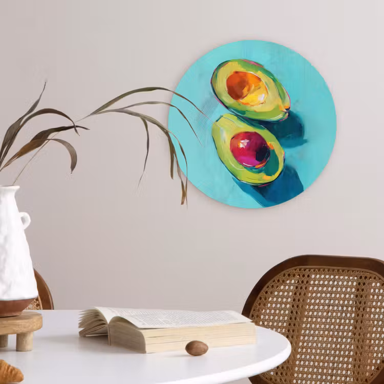 Muurcirkel - Avocado - Groen - Pit - Schaduw — 4