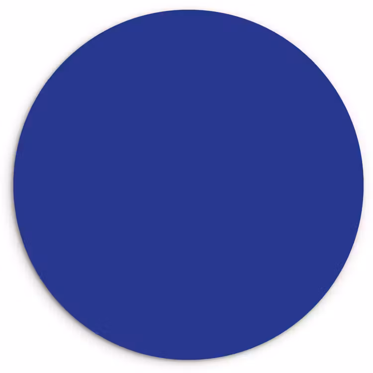 Muurcirkel - Blauw - Effen kleur - Donkerblauw — 1