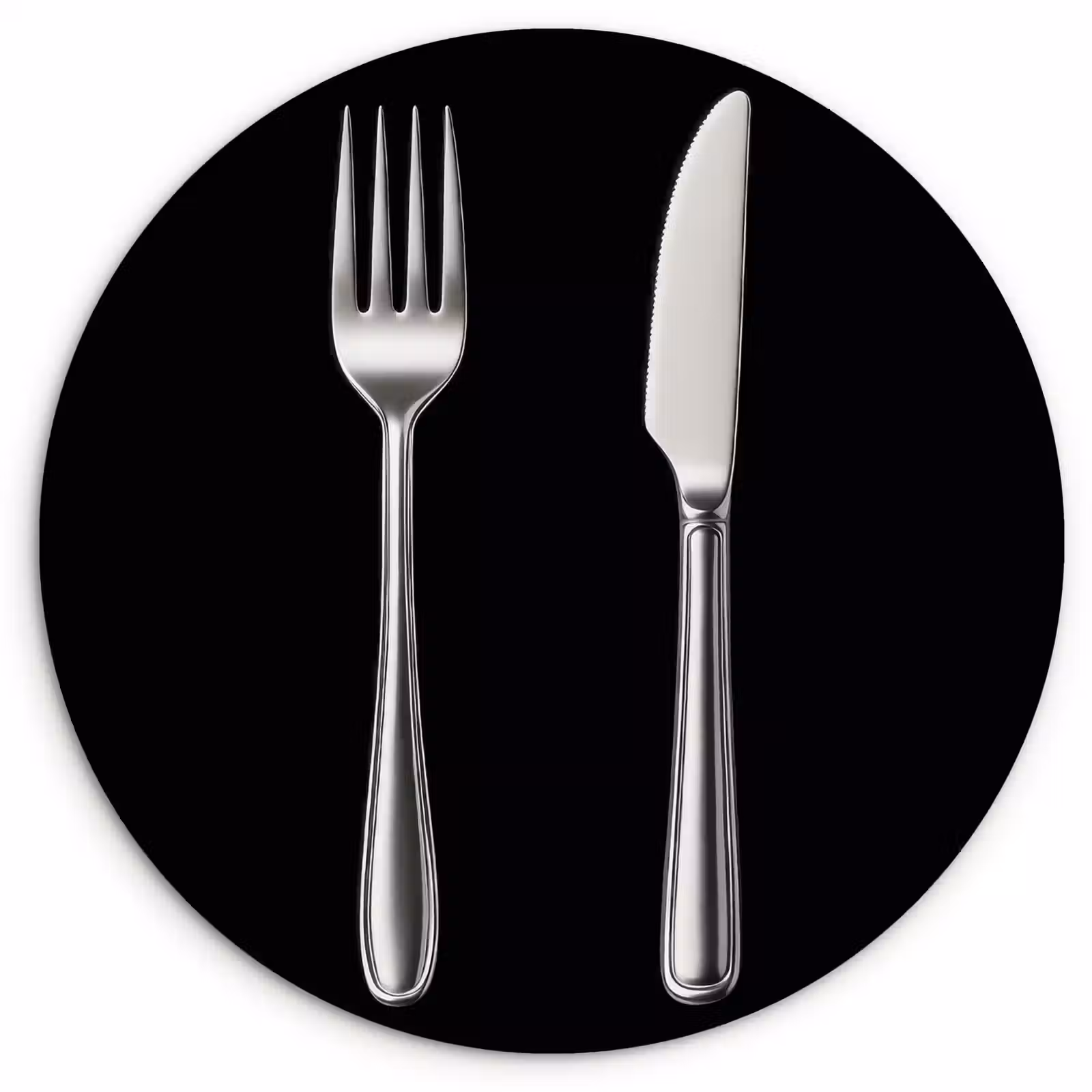 Muurcirkel - Bestek - Klassiek - Elegant — 1