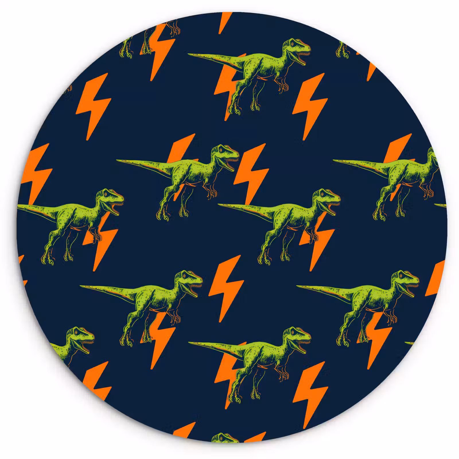 Muurcirkel - Bliksemschichten - Oranje - Dinosaurussen — 1