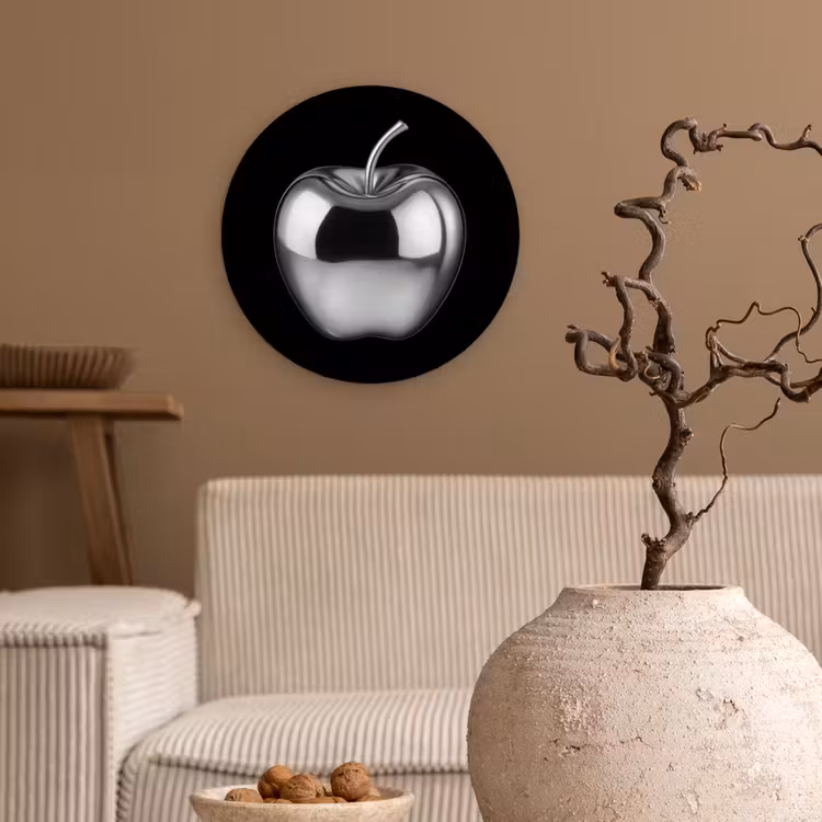 Muurcirkel - Appel - Metallic - Symmetrisch — 2