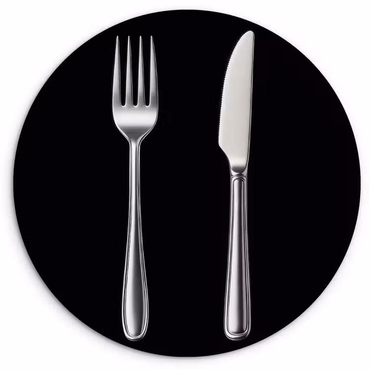 Muurcirkel - Bestek - Klassiek - Elegant — 1