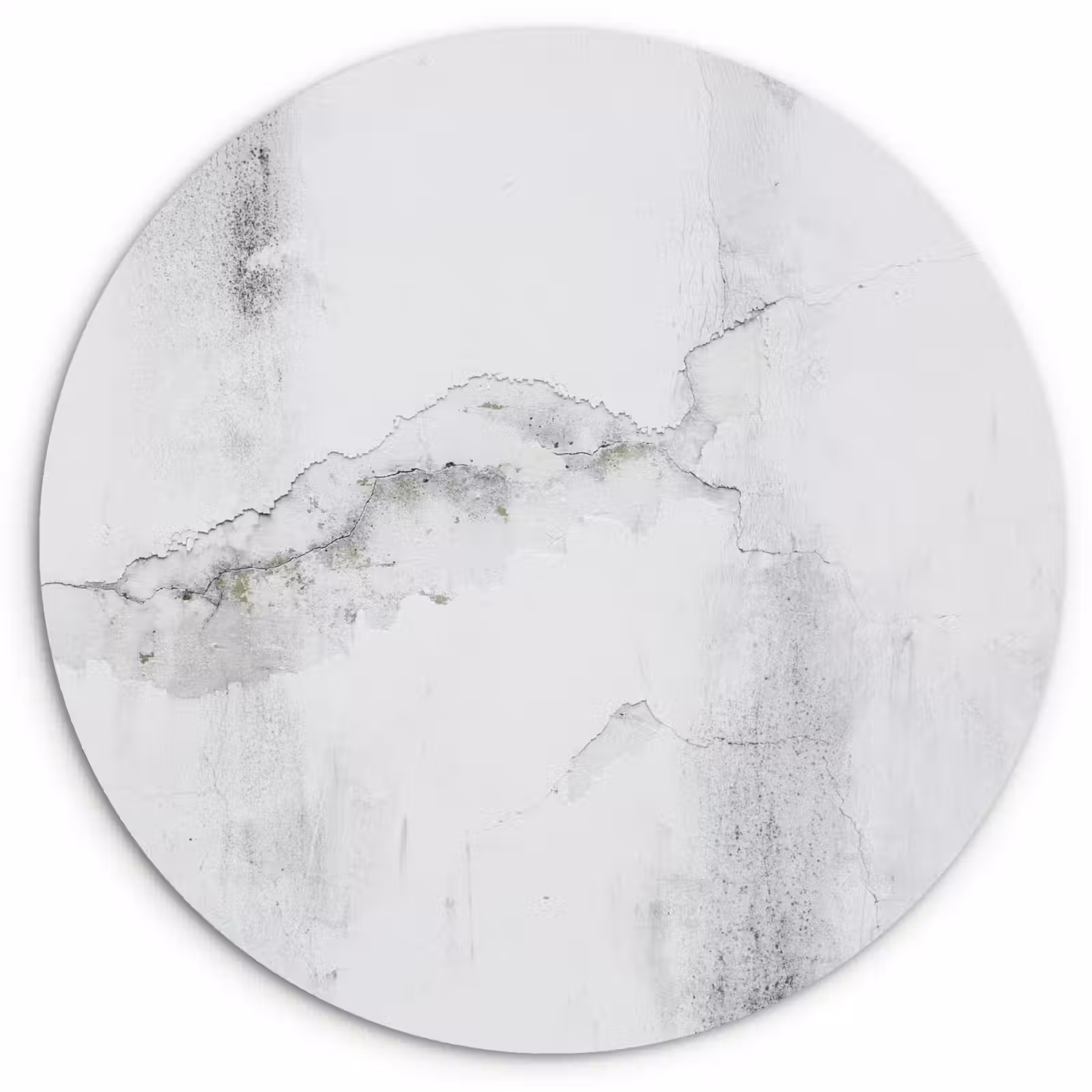 Muurcirkel - Beton - Grijs - Wit — 1