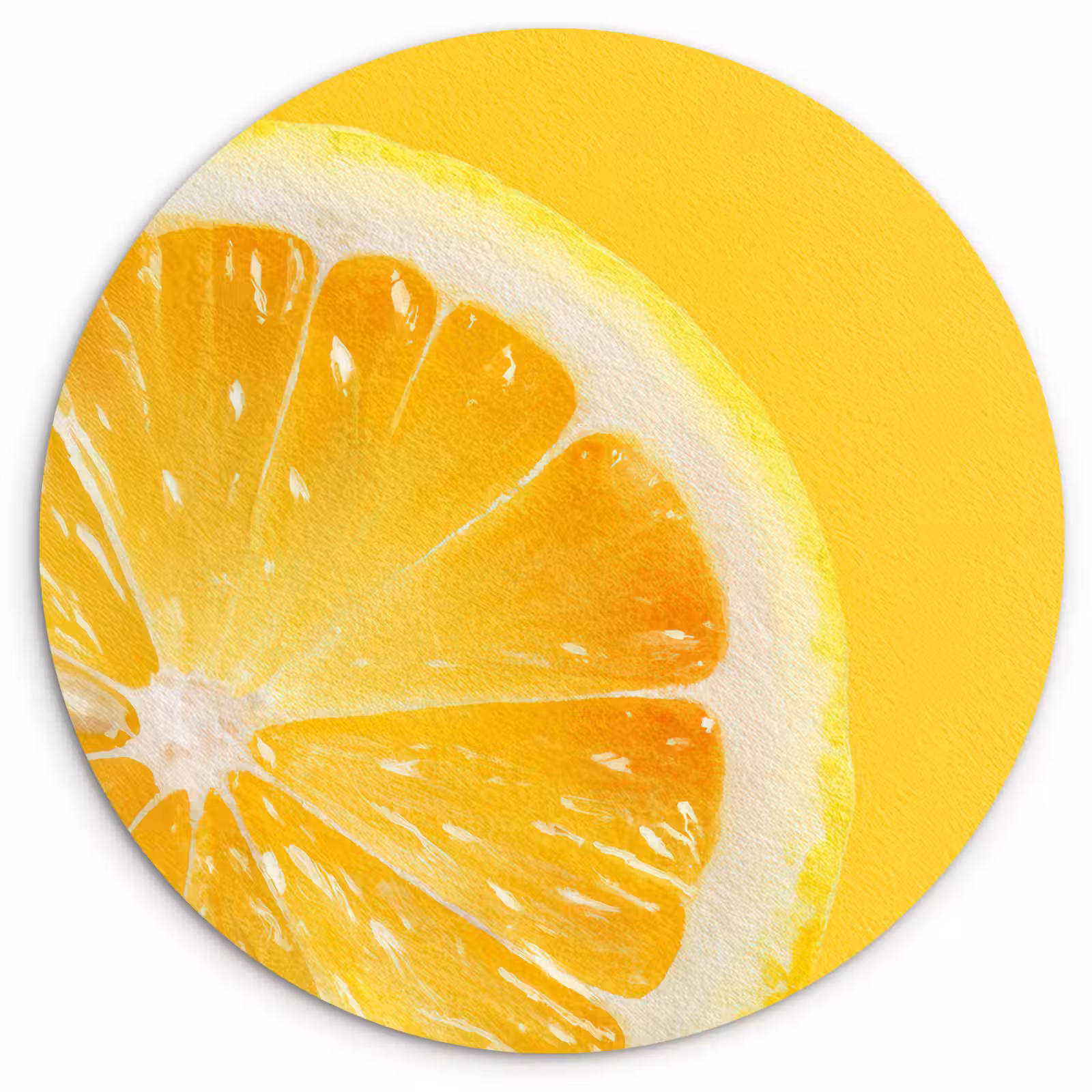 Muurcirkel - Citroen - Geel - Zonnig — 1
