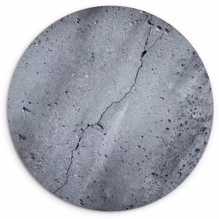 Muurcirkel - Beton - Grijs - Scheur — 1