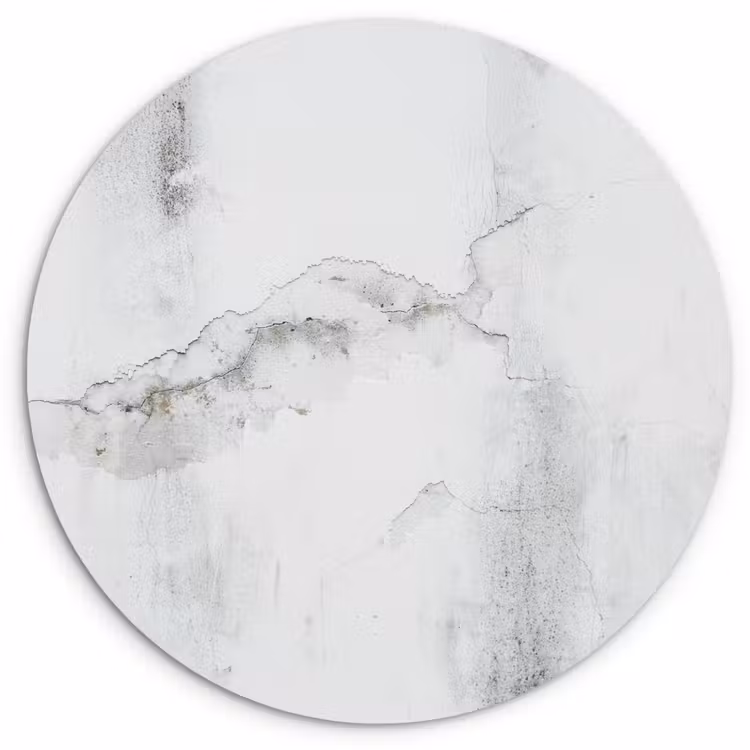 Muurcirkel - Beton - Grijs - Wit — 1