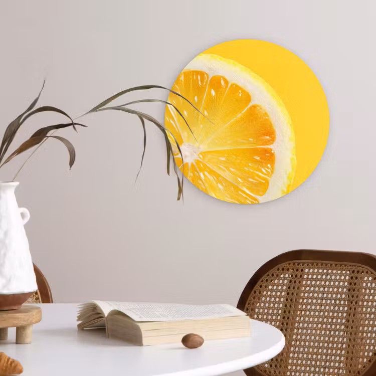 Muurcirkel - Citroen - Geel - Zonnig — 4