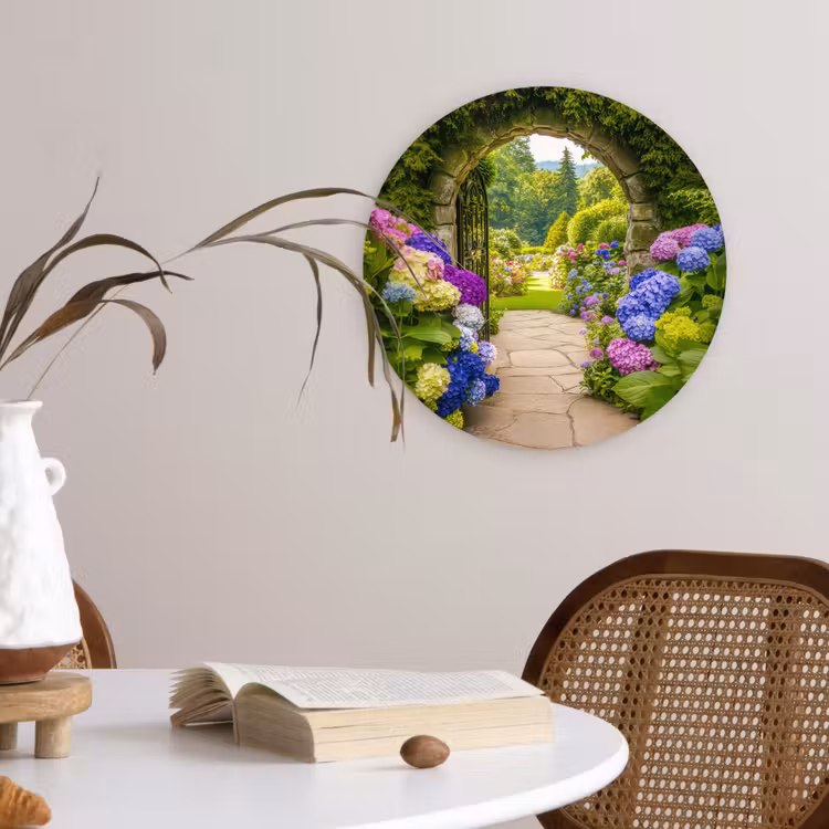 Muurcirkel - Doorkijk - Poort - Hortensia - Bloementuin — 4