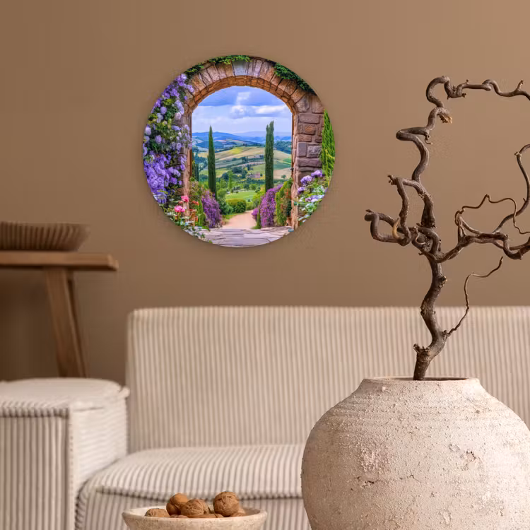 Muurcirkel - Doorkijk - Toscane - Landschap - Poort — 2