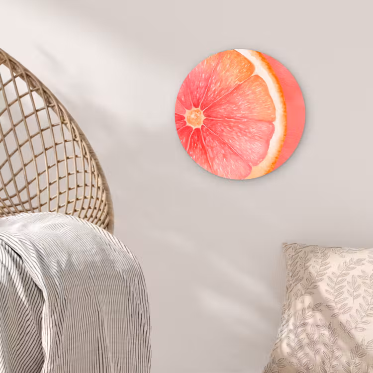 Muurcirkel - Grapefruit - Roze - Levendig — 5