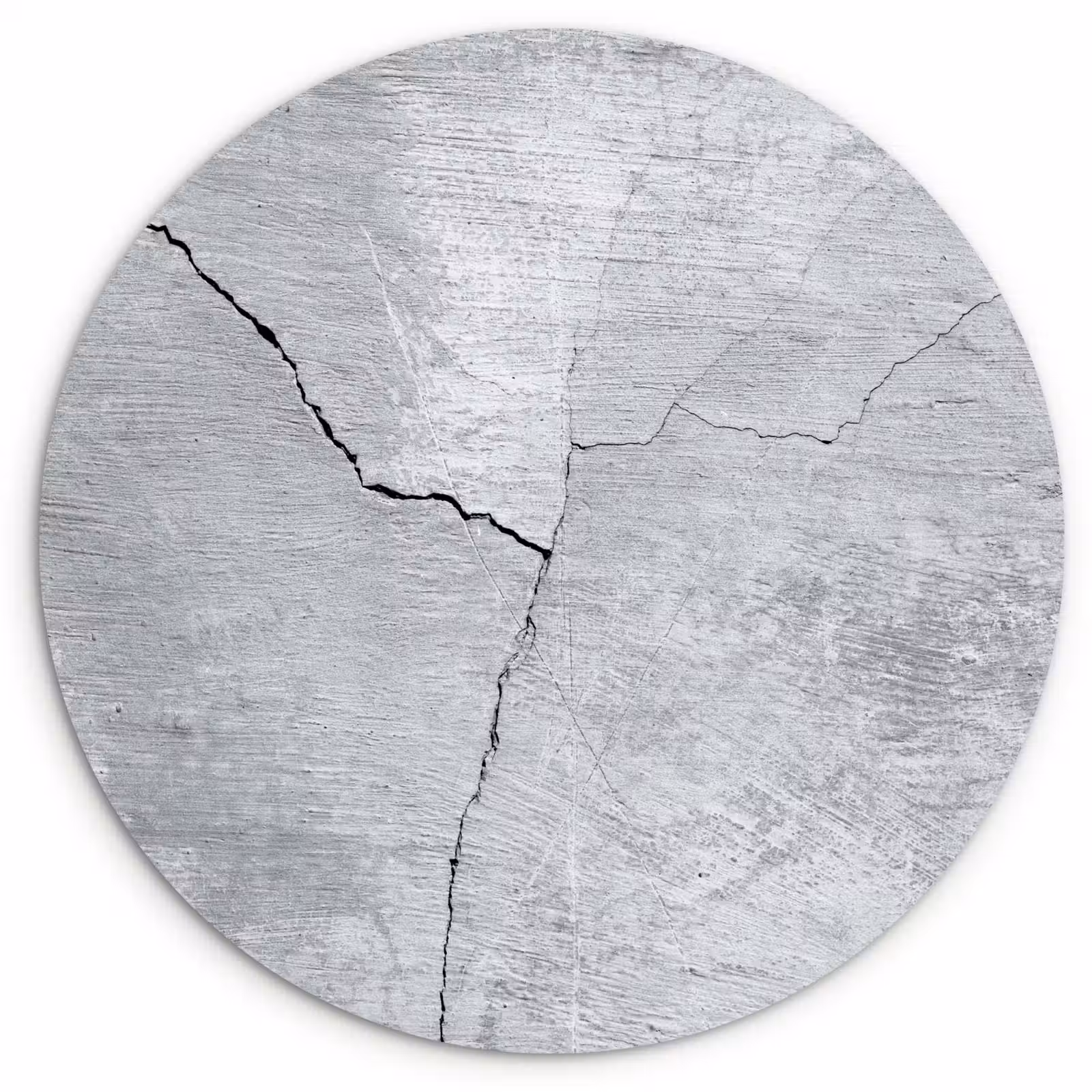 Muurcirkel - Beton - Scheur - Grijs — 1