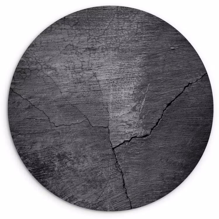 Muurcirkel - Beton - Zwart - Scheur — 1