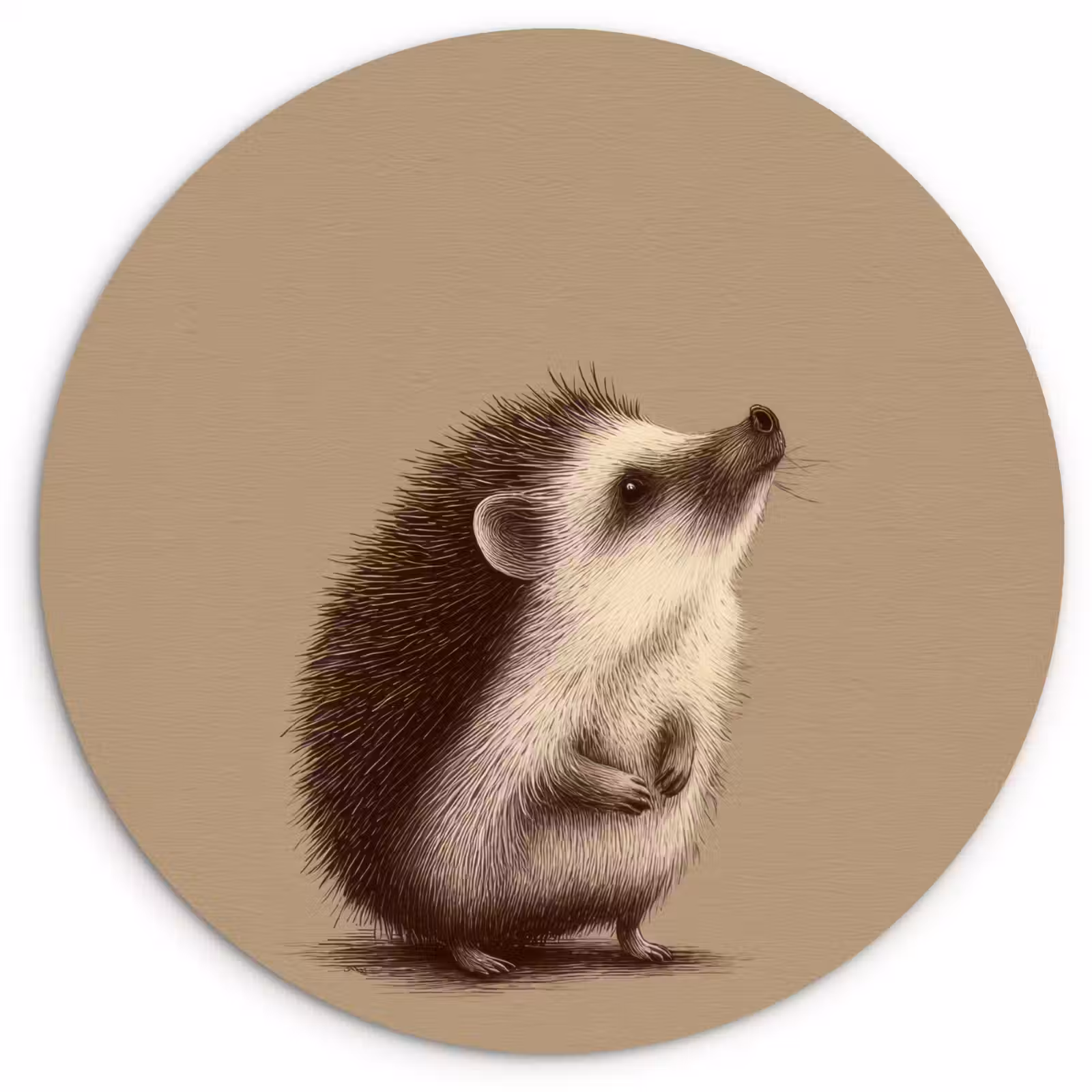 Muurcirkel - Egel - Snuitje - Bruin - Stekels — 1