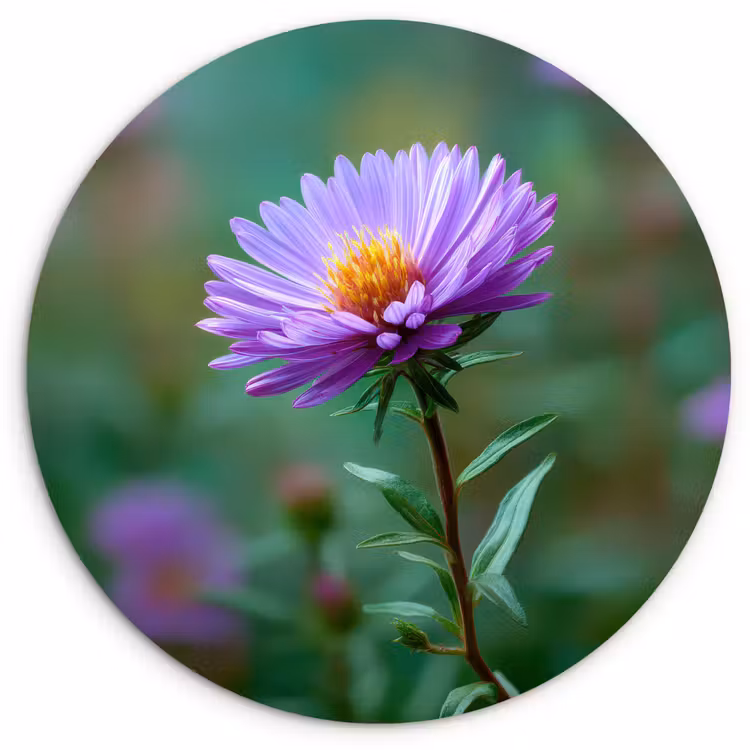 Muurcirkel - Aster - Paars - Bloem - Blaadjes — 1