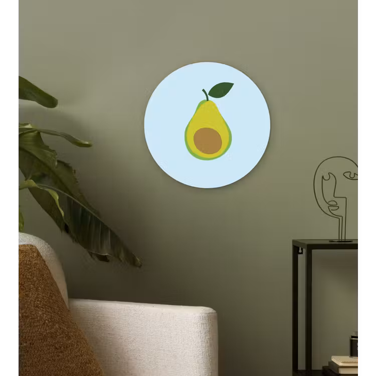 Muurcirkel - Avocado - Illustratie - Groene - Vrucht — 3