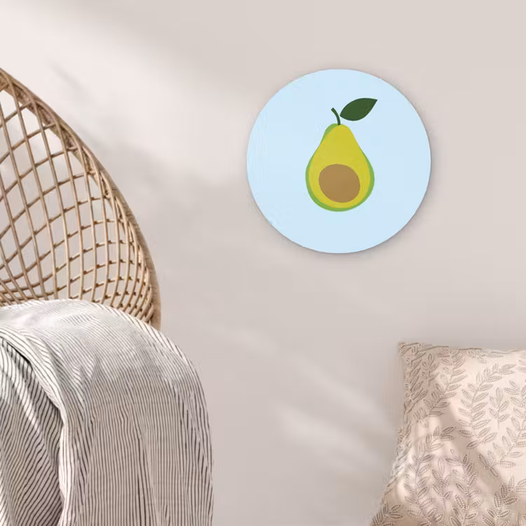 Muurcirkel - Avocado - Illustratie - Groene - Vrucht — 5