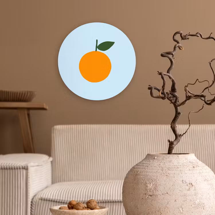 Muurcirkel - Fruit - Sinaasappel - Oranje — 2