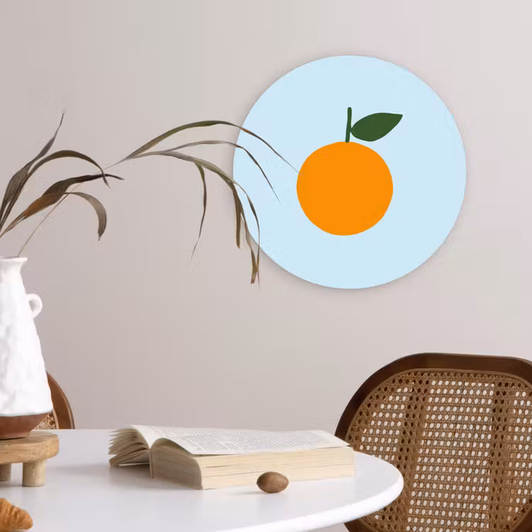 Muurcirkel - Fruit - Sinaasappel - Oranje — 4