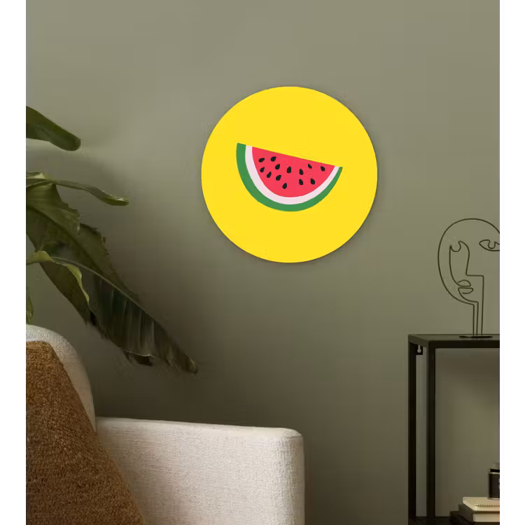 Muurcirkel - Fruit - Watermeloen - Geel — 3