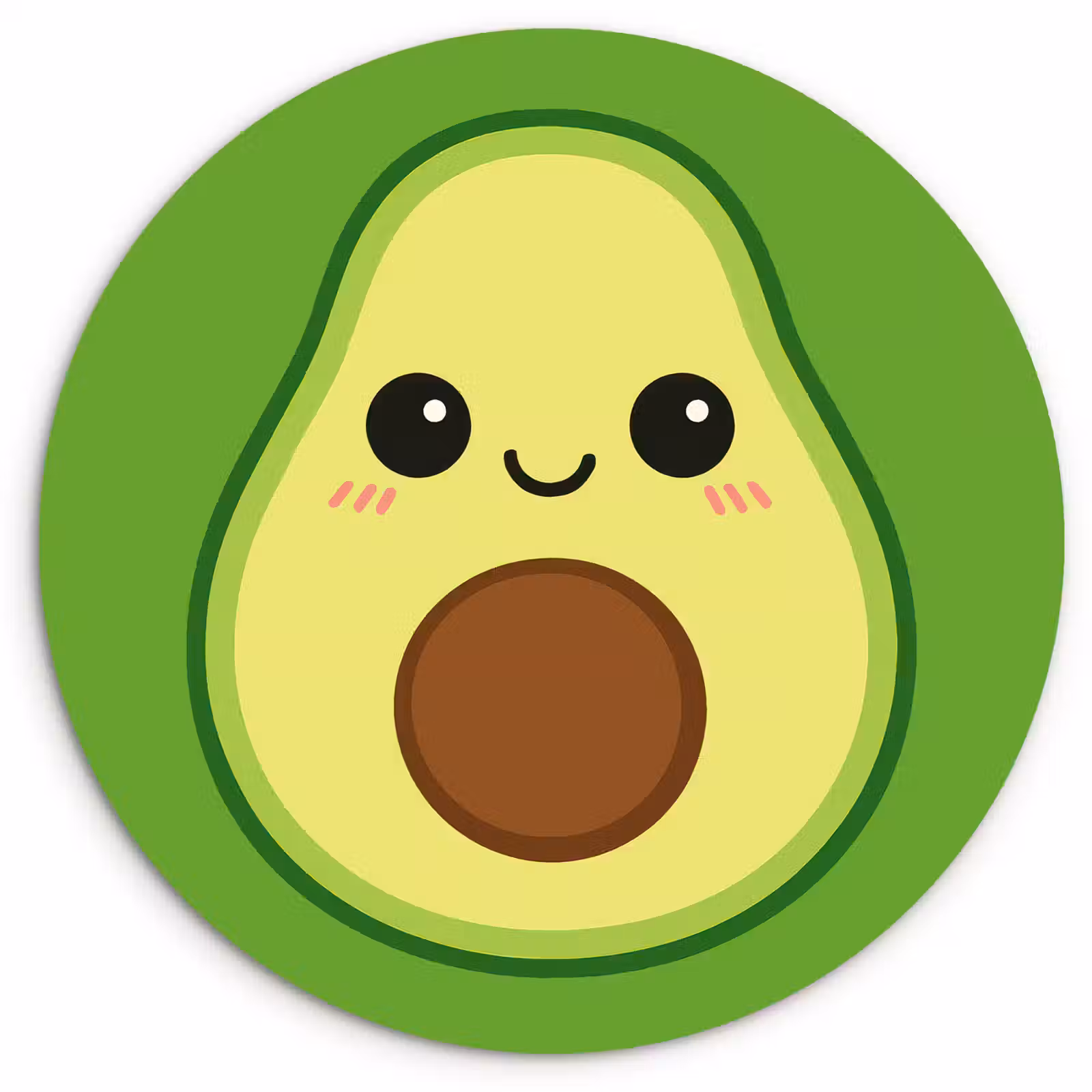 Muurcirkel - Avocado - Groen - Speels — 1