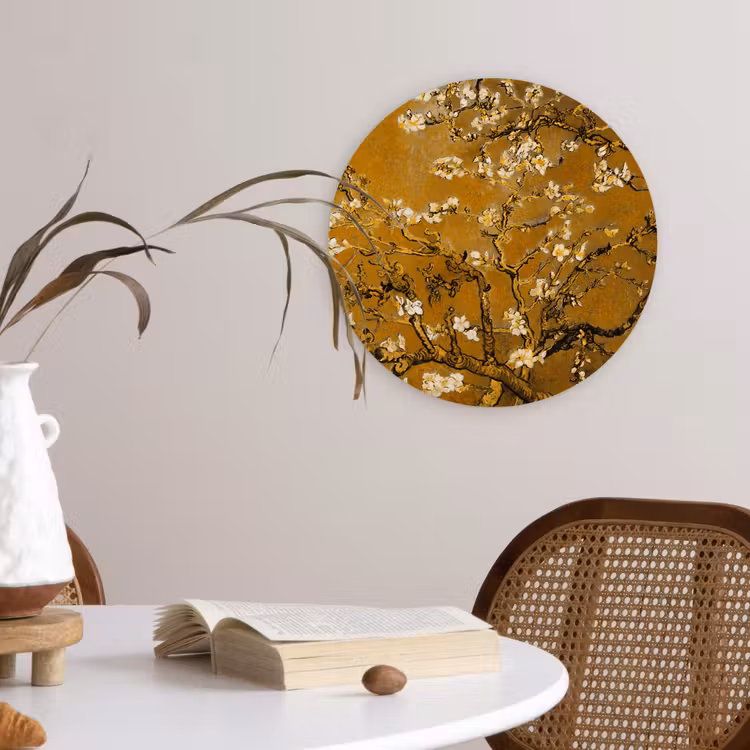 Muurcirkel - Amandelbloesem - Kunst - Van Gogh - Goud — 4