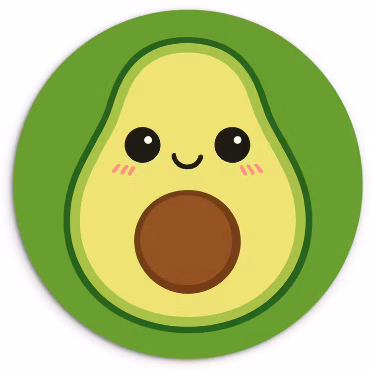 Muurcirkel - Avocado - Groen - Speels — 1