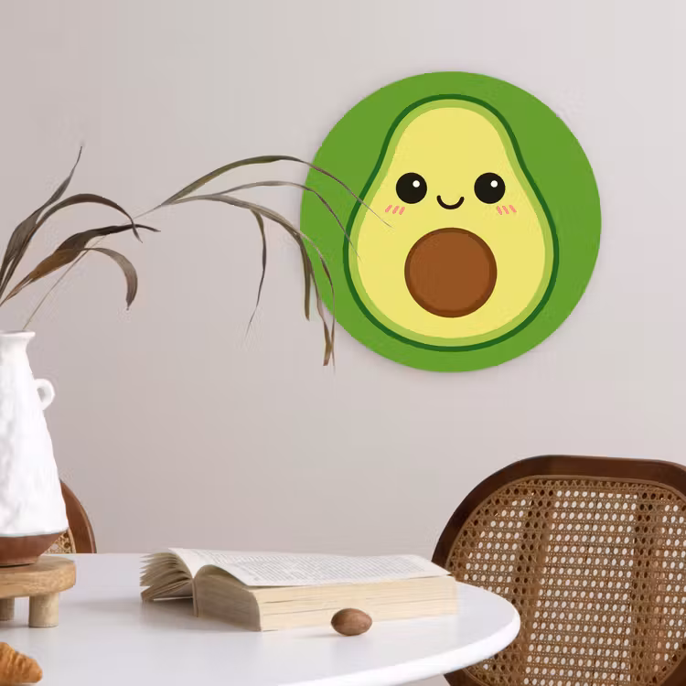 Muurcirkel - Avocado - Groen - Speels — 4