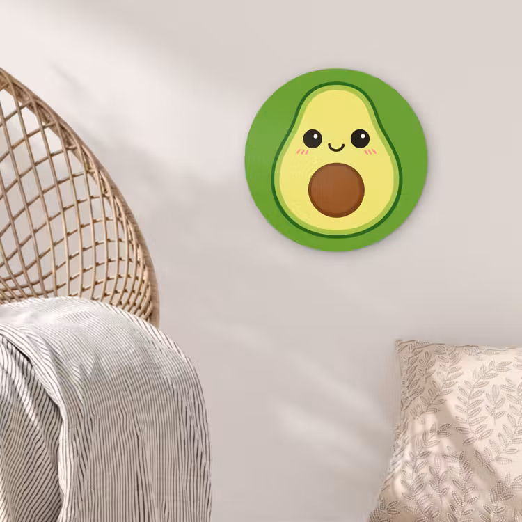 Muurcirkel - Avocado - Groen - Speels — 5