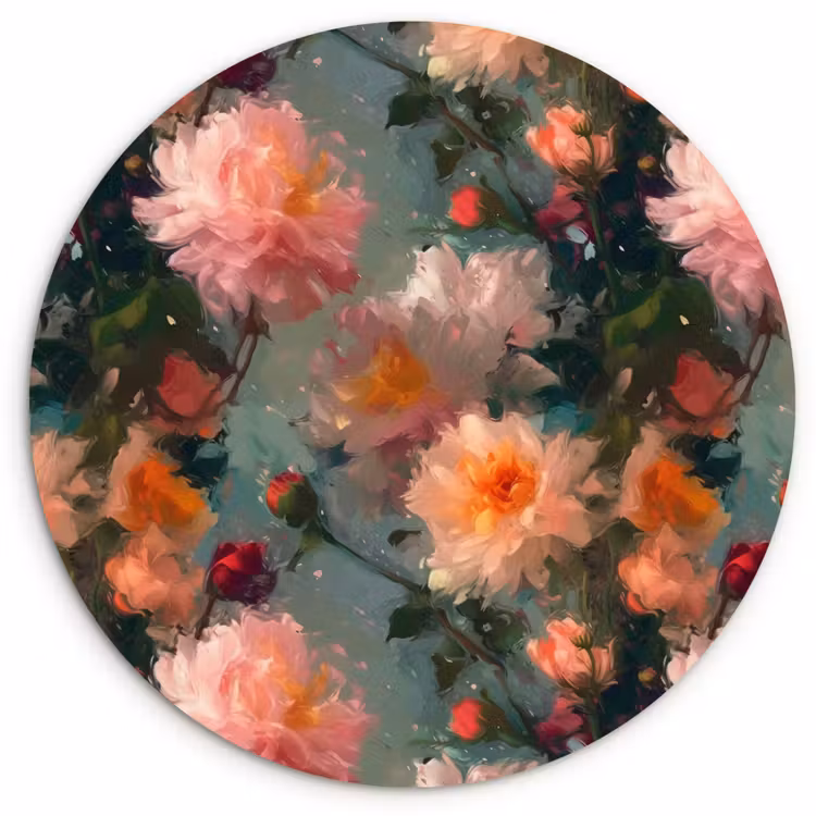 Muurcirkel - Dahlia - Bloemen - Patroon — 1