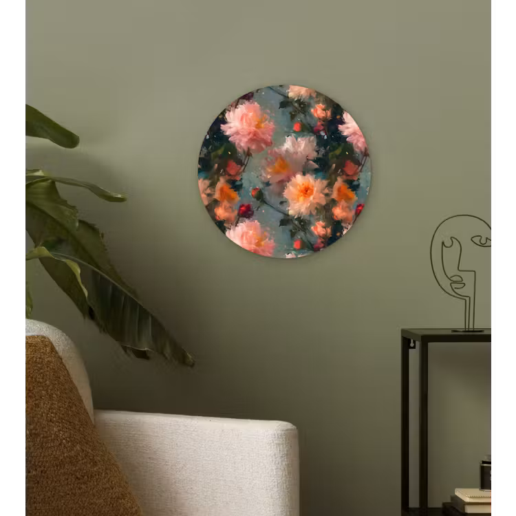 Muurcirkel - Dahlia - Bloemen - Patroon — 3