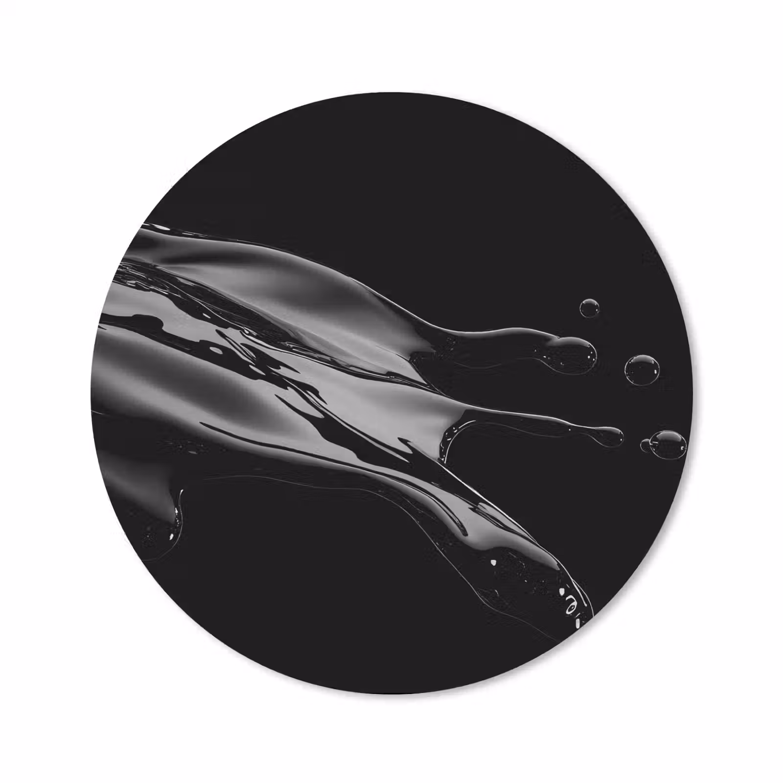 Muismat - Zwart - Splash - Water — 1