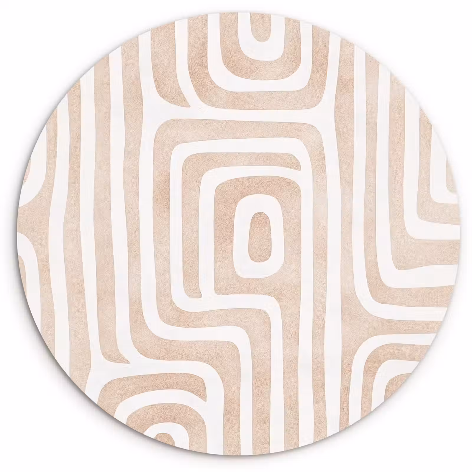 Muurcirkel - Decoratief - Labyrint - Beige — 1