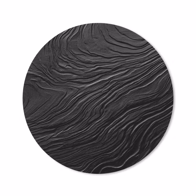 Muismat - Zwart - Abstract - Hout — 1