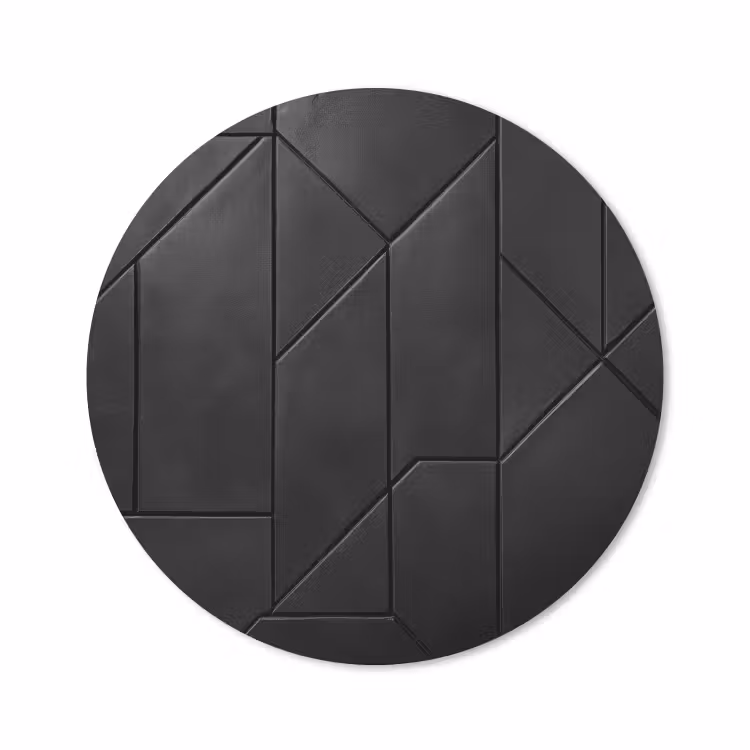 Muismat - Zwart - Geometrisch - Tegeltjes — 1