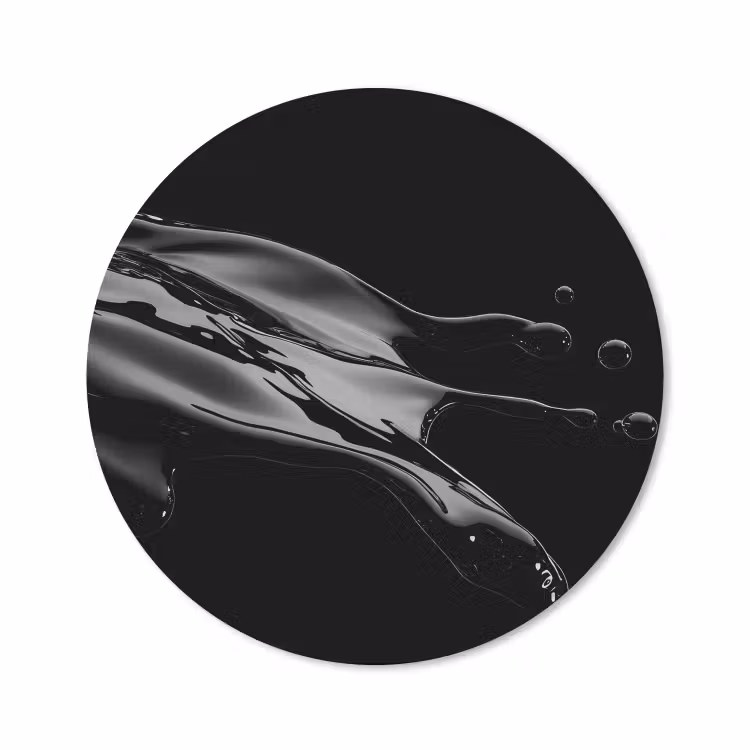 Muismat - Zwart - Splash - Water — 1