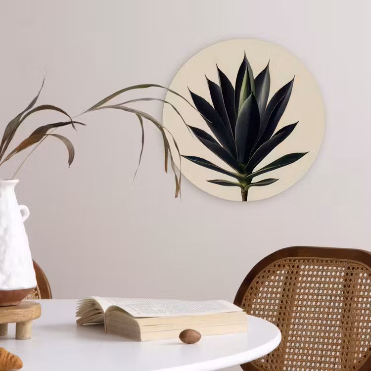 Muurcirkel - Agaveplant - Symmetrisch - Groen — 4