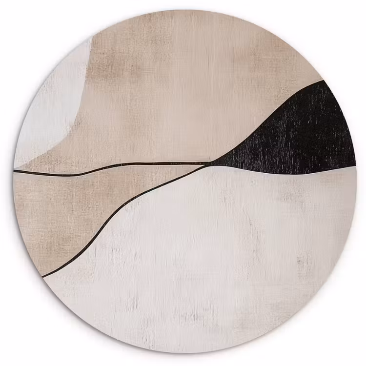Muurcirkel - Contourlijnen - Abstracte landschap — 1