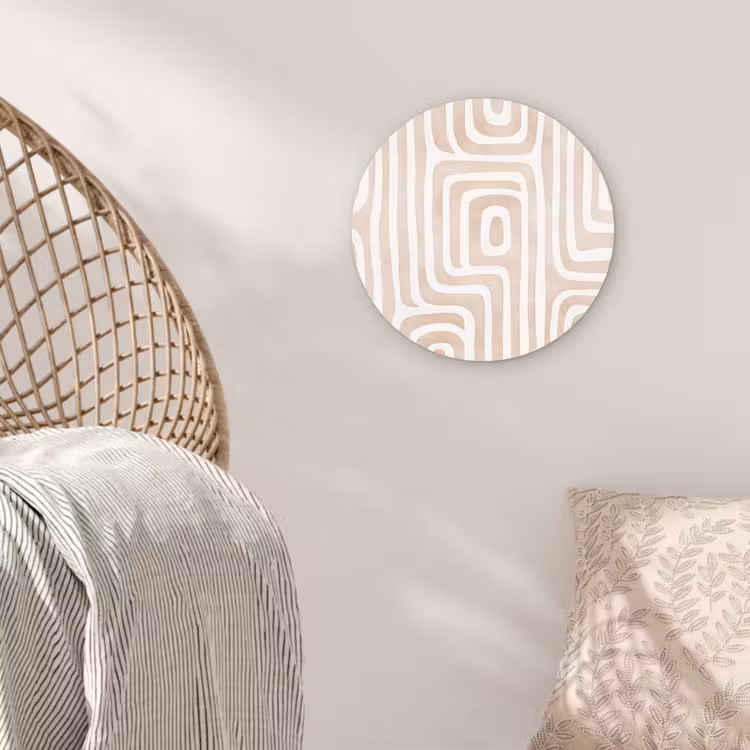 Muurcirkel - Decoratief - Labyrint - Beige — 5