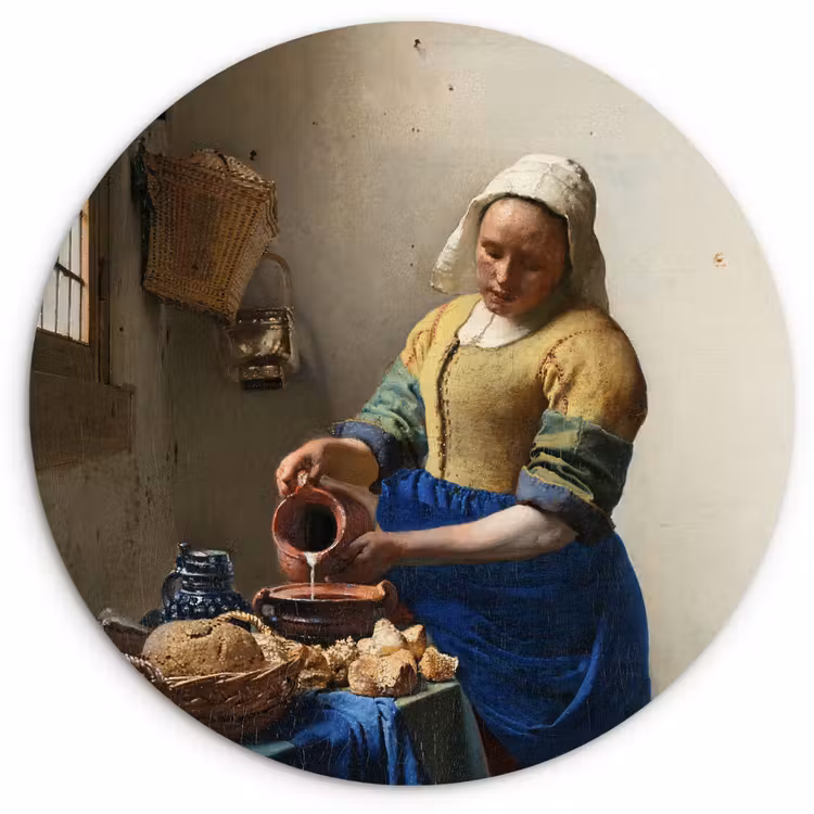 Muurcirkel - Het melkmeisje - Kunst - Oude meesters - Vermeer — 1