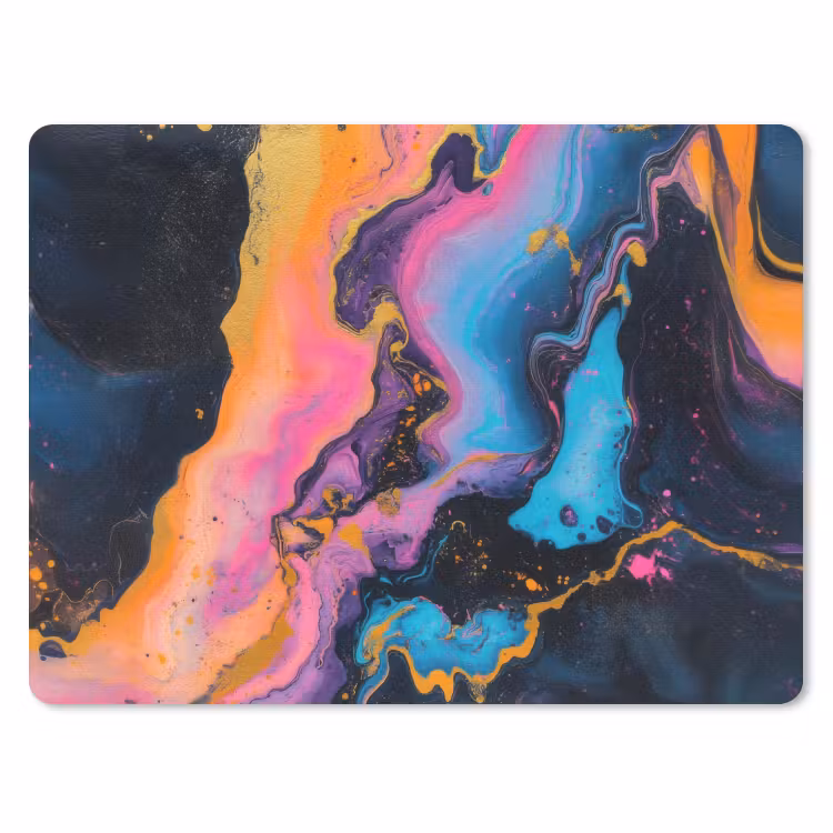 Muismat - Modern - Marmer - Oranje — 1