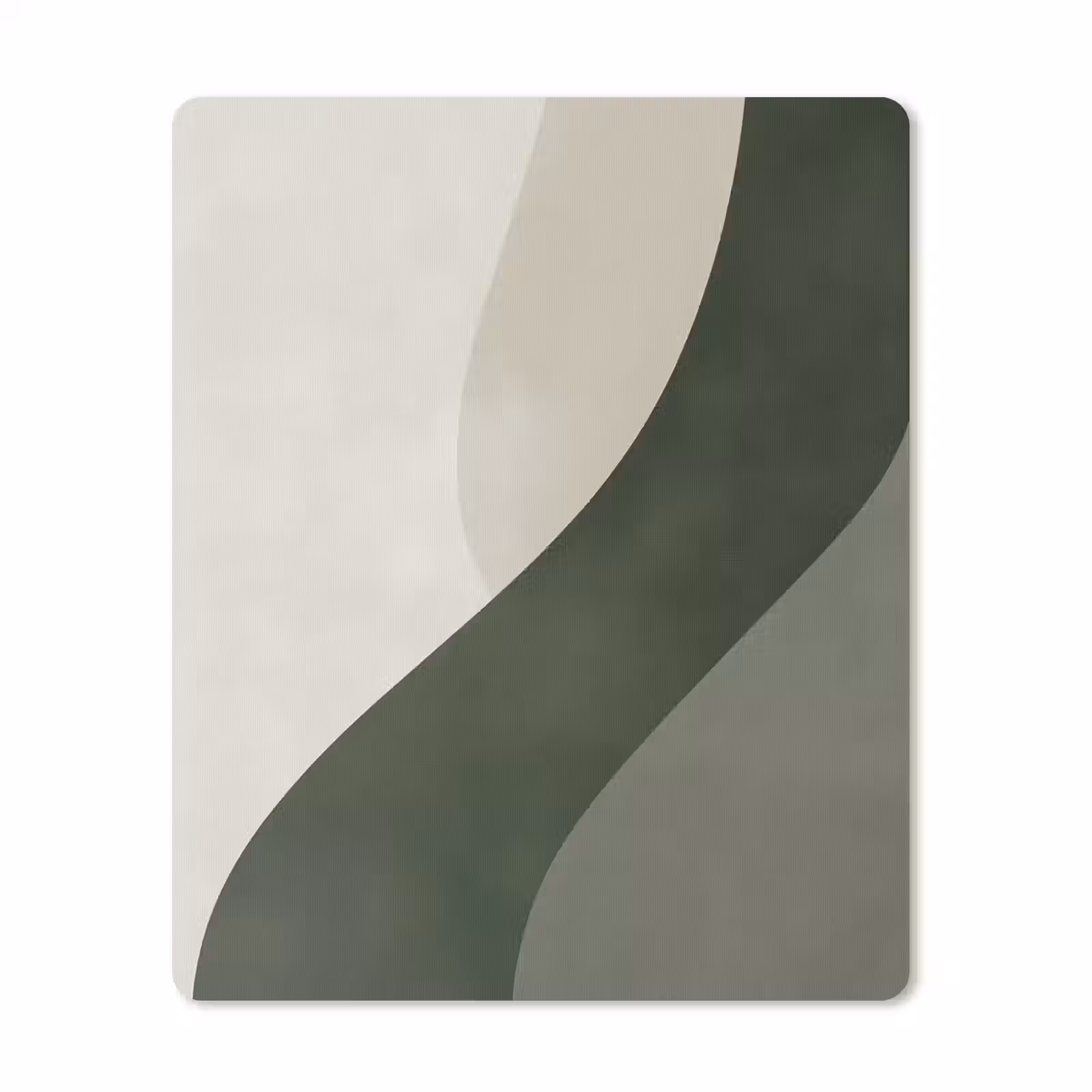 Muismat - Japandi - Groen - Abstract - Modern — 1