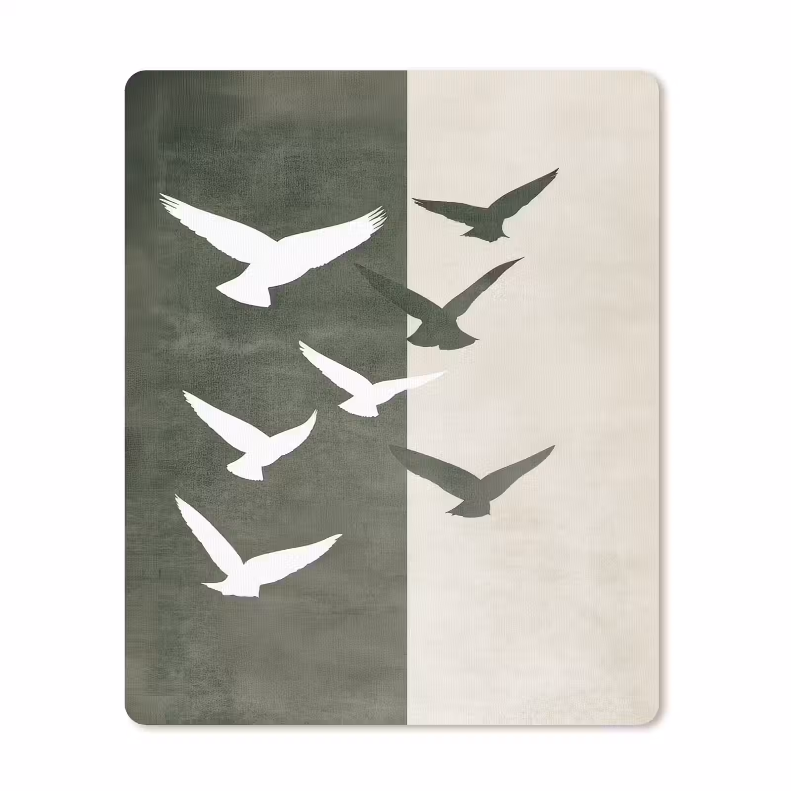 Muismat - Japandi - Vogel - Groen — 1