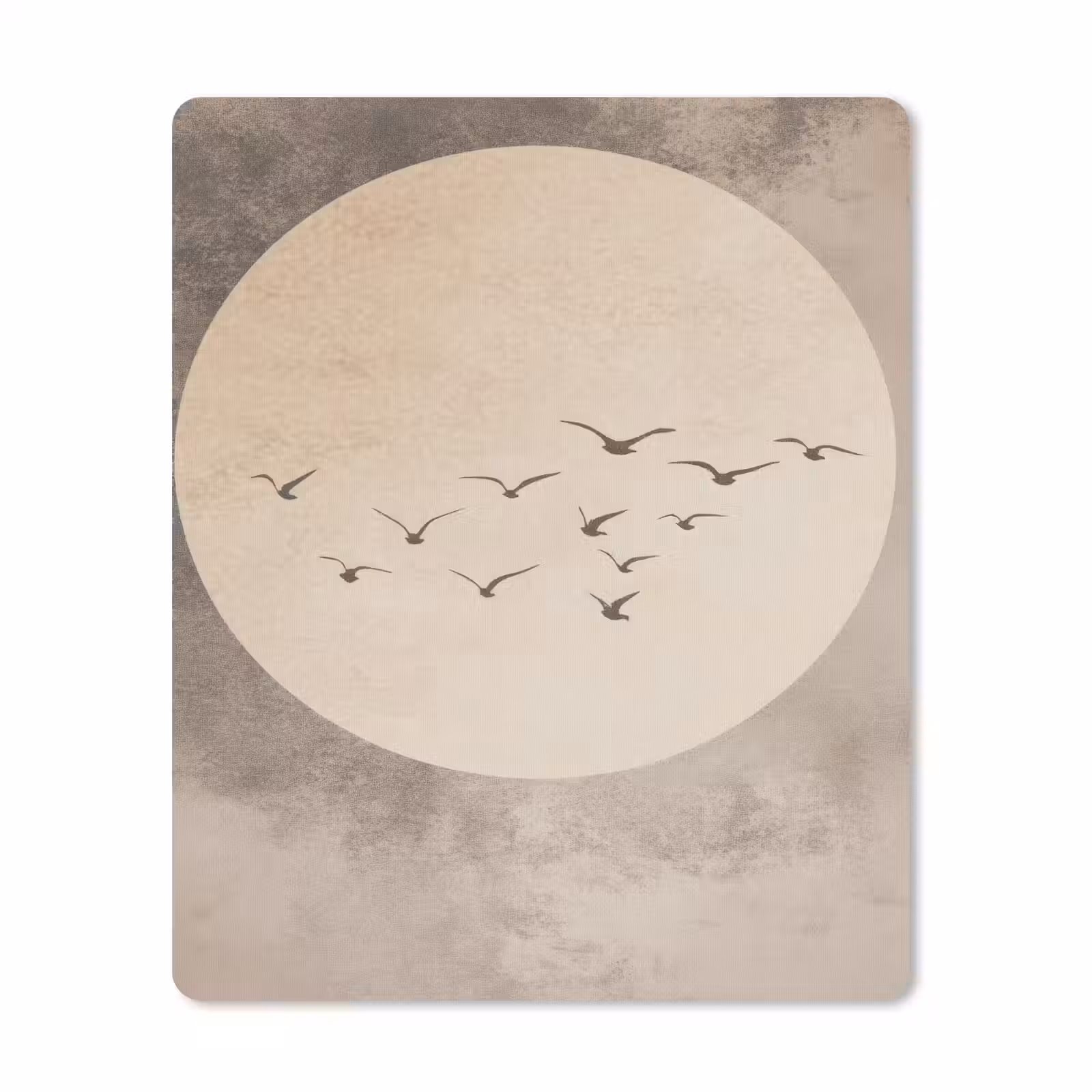 Muismat - Vogel - Beige - Japandi — 1