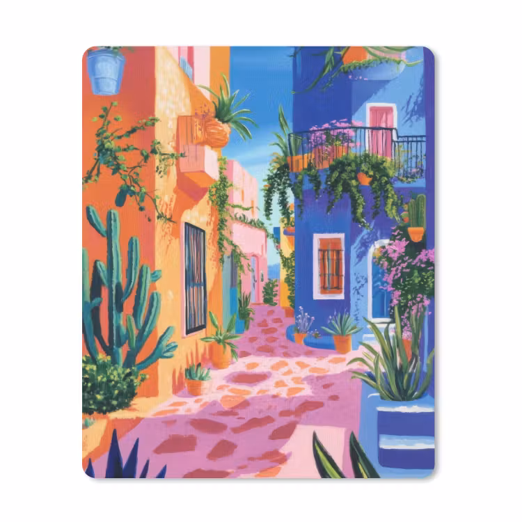 Muismat - Geel - Blauw - Oranje - Huis — 1