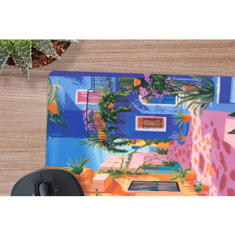 Muismat - Geel - Blauw - Oranje - Huis — 5
