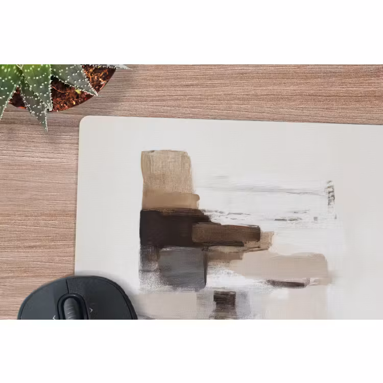 Muismat - Penseelstreken - Balans - Beige - Bruin — 4