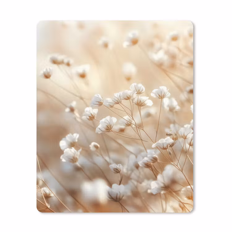 Muismat - Wilde - Bloemen - Wit — 1